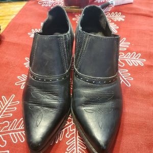 Women's Dingo Leather Black Ankle Boots